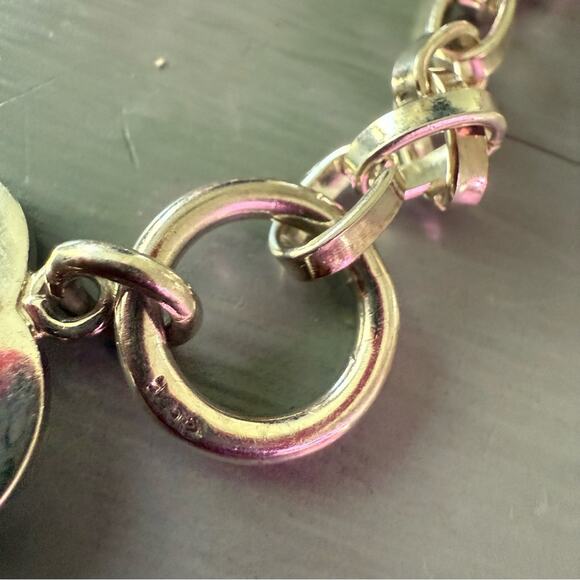 Silpada 925 Sterling Silver Heart Charm Toggle Bracelet - Picture 2 of 5